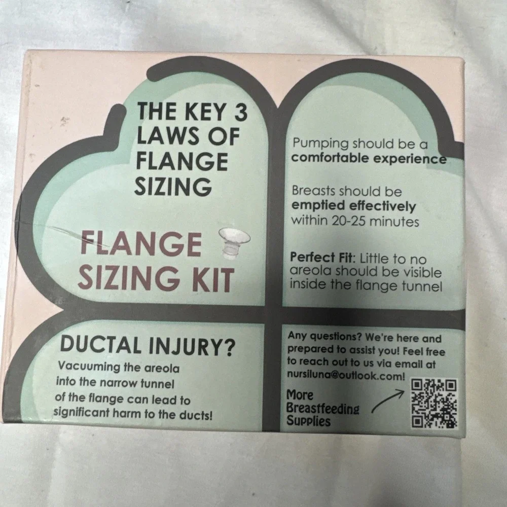 Nursi Luna Flange Sizing Flange Inserts 13/15/17/19/21mn, 10PCS